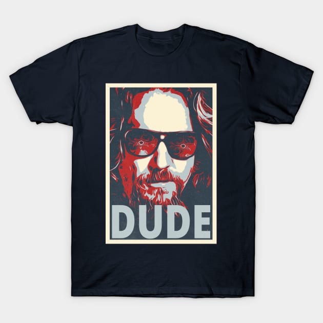 Dude Political Vector Illustration T-Shirt by Nonconformist